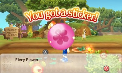 You got a sticker! Fiery Flower.