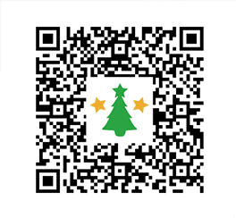 QR code for some Christmas items in Disney Magical World 2.