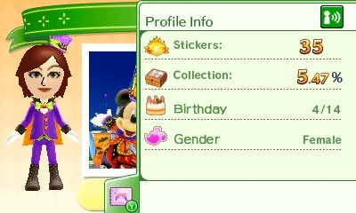 Wendy, my first StreetPass tag in Disney Magical World 2.