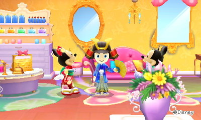 Me wearing the samurai outfit in Disney Magical World 2.