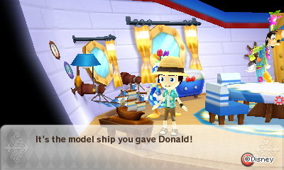 It's the model ship you gave Donald!