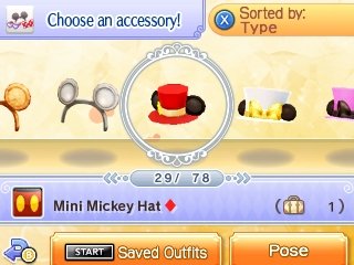 The mini Mickey hat you receive on your character's birthday in Disney Magical World 2 for Nintendo 3DS.