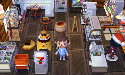 7 Eleven furniture in the New Leaf dream town of Sutton.