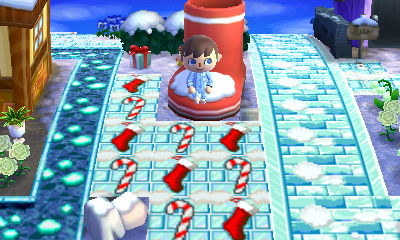 Some festive holiday patterns in the New Leaf dream town of Sutton.