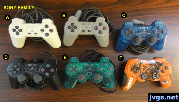 Sony PlayStation controller collection: PS1 PS2