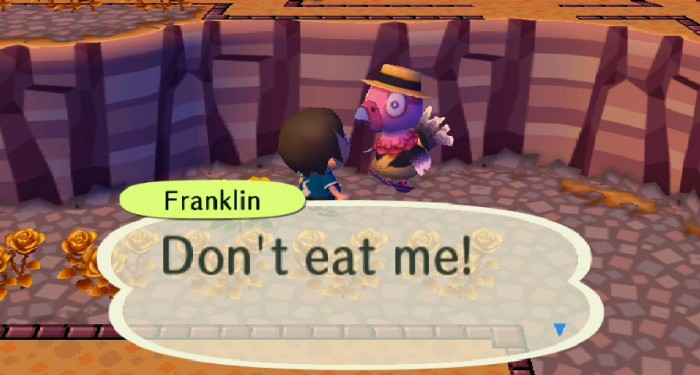Franklin: Don't eat me!