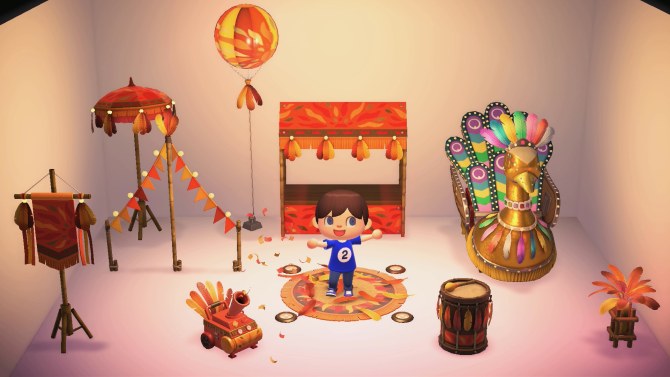 The Festivale furniture in Animal Crossing: New Horizons.