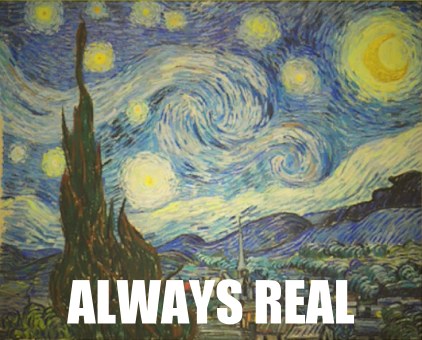 The Starry Night, aka the twinkling painting.
