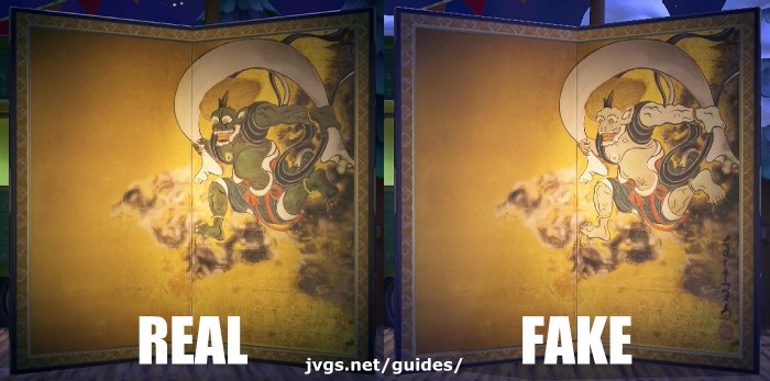 Wild painting right half: real vs. fake.