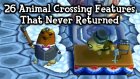 26 Animal Crossing Features That Never Returned
