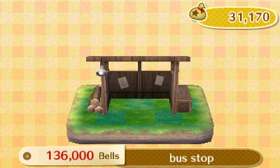 Bus stop: 136,000 bells.