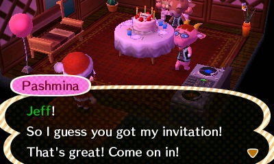 Pashmina's birthday party.