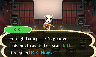K.K. plays K.K. House ACNL