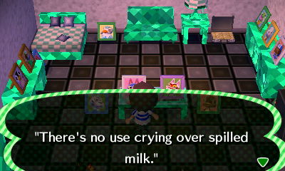 Tom's favorite quote: There's no use crying over spilled milk.