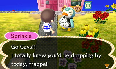 Sprinkle: I totally knew you'd be dropping by today, frappe!