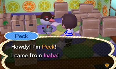 Peck: Howdy! I'm Peck! I came from Inaba!