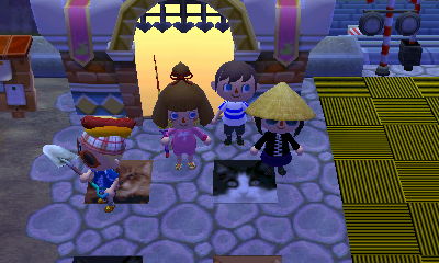 Everyone wearing weird hats or headgear except me.