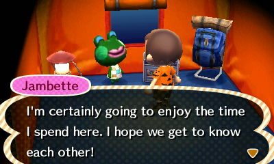 Jambette: I'm going to enjoy the time I spend here. I hope we get to know each other!