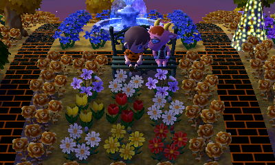 Sitting with Velma on the bench.