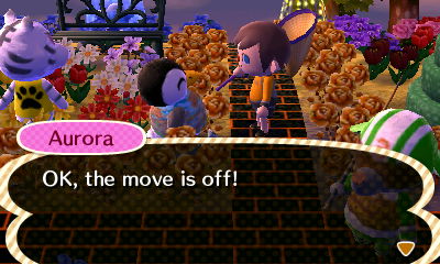 Aurora: OK, the move is off!