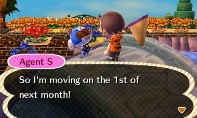 Agent S: So I'm moving on the 1st of next month!