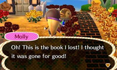 Molly: Oh! This is the book I lost! I thought it was gone for good!