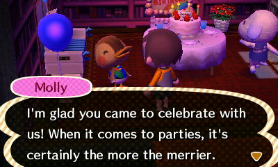 Molly: I'm glad you came to celebrate with us! The more, the merrier.