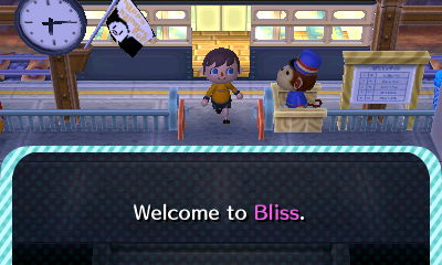 Arriving in the town of Bliss.