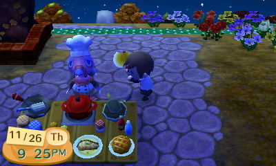 About to use my axe on Franklin.