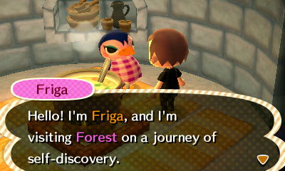 Friga camping in an igloo (New Leaf)