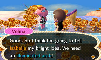 Velma: We need an illuminated arch!