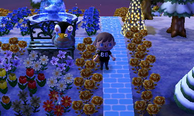 Aurora sleeping on a bench.