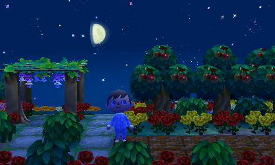 Anzu's town of Konoha.