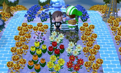 Sitting with Big Top on the bench.