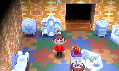 Groovy wall and kiddie carpet in my house.