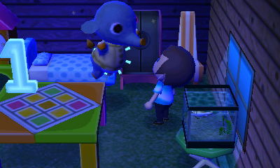 Dizzy flips in the air as he takes medicine.