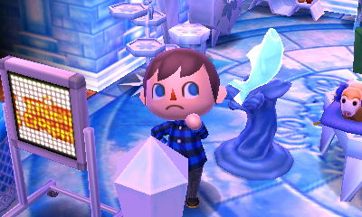 The Pisces lamp, turned on.