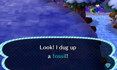 Look! I dug up a fossil!