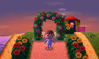 Flower arch in Nyoomore.