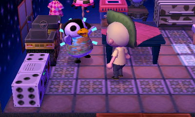 Aurora takes her medicine.