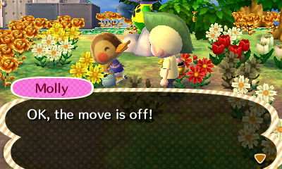 Molly: OK, the move is off!