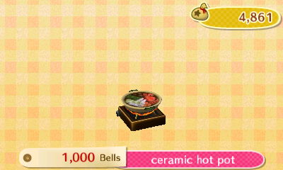 Ceramic hot pot - 1,000 bells.