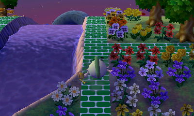 Falling on my brick path.