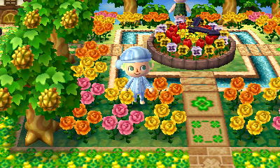 Flower clock in Shamrock.