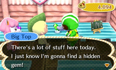 Big Top: There's a lot of stuff here today. I just know I'm gonna find a hidden gem!