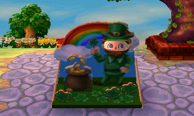 The Shamrock Day faceboard.