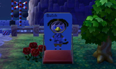 Me wearing a beak and sticking my head in the Butch faceboard.