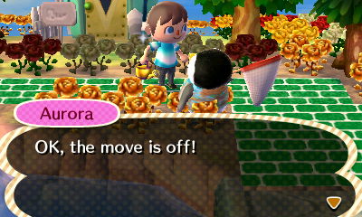 Aurora: OK, the move is off!