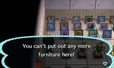 You can't put out any more furniture here!