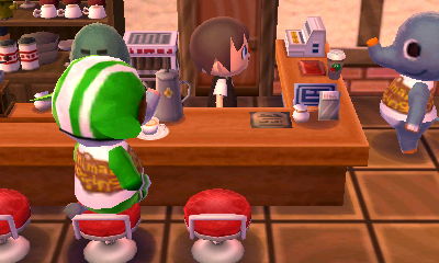 Two elephants walk into a coffee shop...